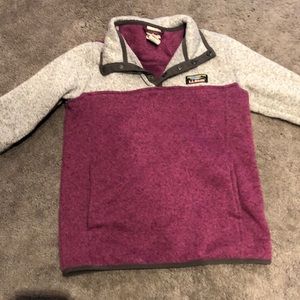 LL bean fleece hoodie barely worn